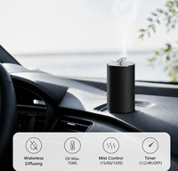 Diffuseur d'huiles essentielles sans eau HIITII pour voiture, mini décoratif en forme d'oiseau, machine à parfum à air froid, rechargeable sans fil, portable, 1 an