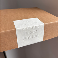 Autocollants en papier texturé écologique, élégants, exquis, imprimés avec logo en relief 3D, pour étiquettes de parfums et bougies