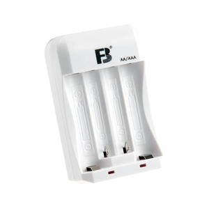 Batería Recargable <span class=keywords><strong>AA</strong></span> 1.2v 2500mAh NIMH No.5 de la Marca FB con Cargador de 4 Ranuras para Viajes, para Cámara 5V/2.1A - Product Image 2