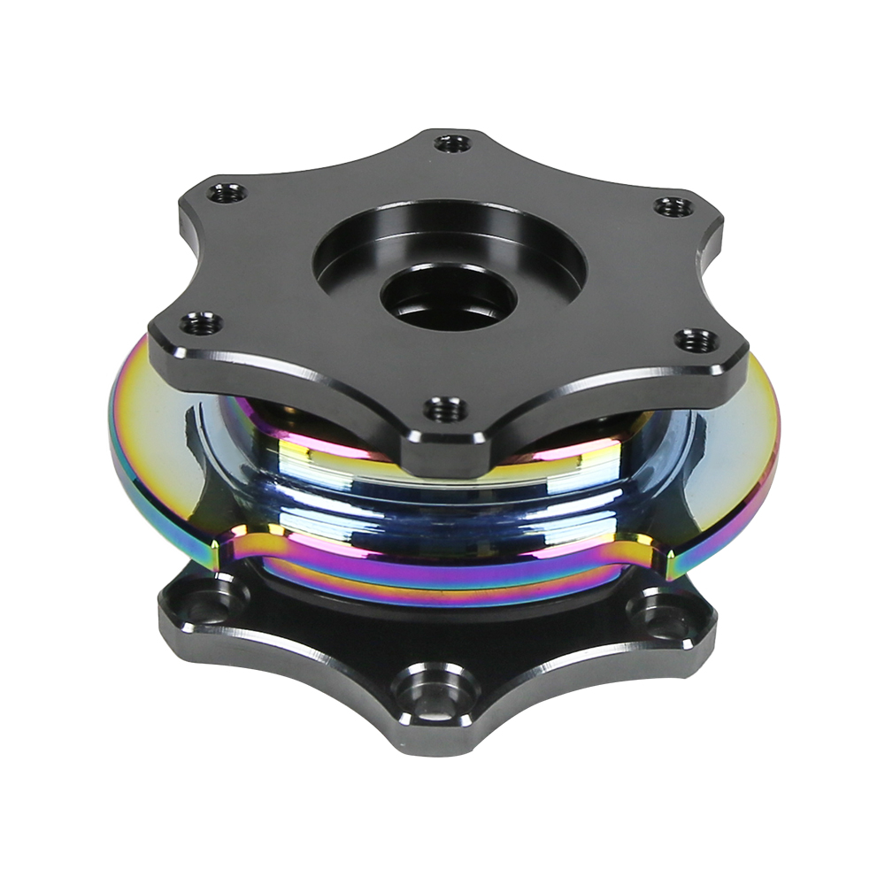 Kyostar KD8381 Universal Aluminum D-Shape Steering Wheel Quick Release Hub | Racing Drift | Auto Par