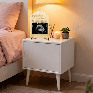 Soporte de Madera para Accesorios de Anuncio de Hitos del Bebé con Letrero de Bienvenida al Mundo, Letreros de Meses del Bebé, Tarjetas de Registro - Product Image 2