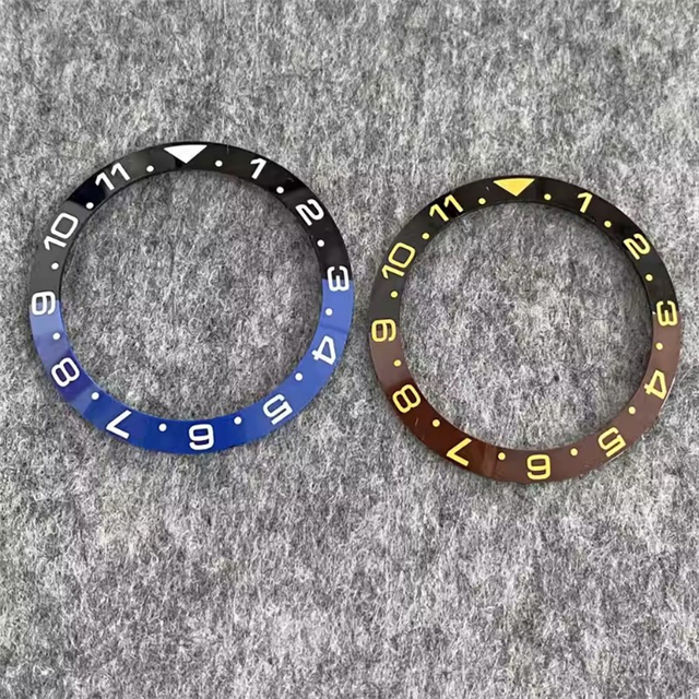 High Quality Luxury Watch Case Parts Blue/black/coffee Ceramic Bezel Insert Custom Size Watch Protective Ring for Wrist Watches