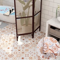 Revêtement de Sol PVC Effet 3D, Papier Peint Adhésif pour Décoration Murale Intérieure