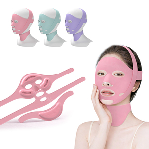 En gros Bandeau liftant amincissant en silicone souple en forme de V pour le menton et les joues, anti-rides - Product Image 1