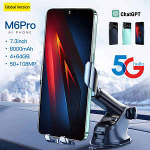 M6 Proロック解除モバイルPhoneandroid 13。メモリカード、顔認識コード/5g/グローバルポジショニングシステム/otg/wifi - Product Image 2
