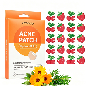 Patchs Hydrocolloïdes Anti-Acné Fraise & Cerise, 20 Unités, Emballage Personnalisé, <span class=keywords><strong>Prix</strong></span> Abordable, OEM/ODM – Vente Flash - Product Image 1
