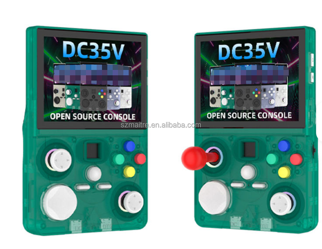 S DC35V Handheld Game Console 3.5 Inch 64GB 12000+ Games Linux RK3326 4000mAh WiFi HDMI Vibration Replaceable Rocker Retro Game
