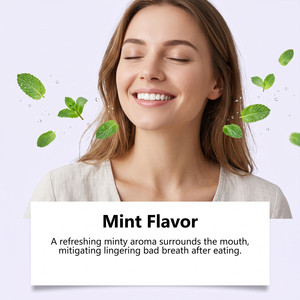 Tablettes de dentifrice en forme de cœur violet AMZ, soin frais à la <span class=keywords><strong>menthe</strong></span> pour nettoyer les dents, design mignon pour un nettoyage buccal quotidien confortable - Product Image 4