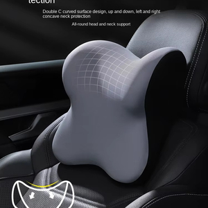 Gối tựa đầu xe hơi cao cấp, bảo vệ cổ bằng mút nhớt, tựa lưng ghế với đệm cổ, bảo vệ thắt lưng khi lái xe - Product Image 1