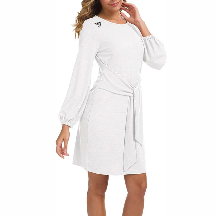 SMO white robe Femme de vestidos blancos Casuals mujeres vestido casual