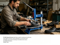 Presse à semelles manuelle compacte pour atelier, composants essentiels, garantie 1 an, réparation de semelles de chaussures