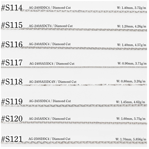 Nakagawa Corporation, fabricante japonés, collar de trigo martillado, cadena de ondas Swedge, joyería de moda - Product Image 1