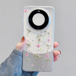 Custodia per telefono <span class=keywords><strong>trasparente</strong></span> con fiori secchi di moda per <span class=keywords><strong>Huawei</strong></span> P60 Mate 60 Pro P50 P40 P30 <span class=keywords><strong>P20</strong></span> <span class=keywords><strong>lite</strong></span> Mate 50 40 30 20 per Honor 50 - Product Image 4