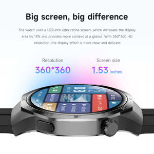 Montre connectée 2025 Smart Watch 5 Max WIFI NFC SOS Appel Bluetooth Suivi de santé Moniteur d'activité étanche Montre connectée sport et affaires pour hommes et femmes - Product Image 4