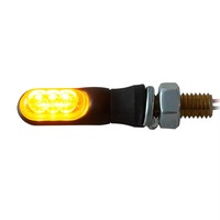 Mini Intermitente LED de Alto Brillo, Luz de Conducción, Lámpara Intermitente para Motocicletas, Impermeable, Indicador Naranja, Homologado E, Delantero, 5W, 4 Lentes