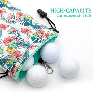 Pochette de golf miniature de haute qualité en PU avec impression, fermeture à cordon, accessoire de golf - Product Image 4