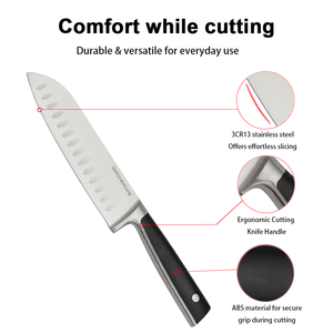 Kitchencare <span class=keywords><strong>2025</strong></span> Nhật Bản dao thép không gỉ Nhà bếp Santoku dao với nhựa xử lý - Product Image 2