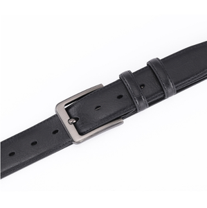 Ceinture en cuir véritable pour hommes avec boucle ardillon - Product Image 5