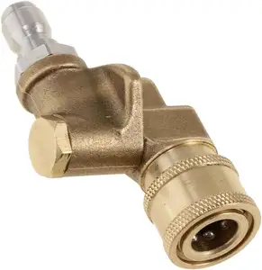 4500PSI 1/4quick connection 90degree adjustable high pressure washer nozzle head Quick connection rotary coupling rotary coupler