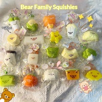 Jouet Squishy en forme de Famille d'Ours, Jouet Anti-Stress pour Décoration de Fête