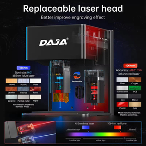 Grabador Láser DAJA DJ6 Pro Mejorado con Columnas Altas de 360° °   Grabado Rotatorio Disponible para Objetos Cilíndricos como Anillos y Tazas - Product Image 4