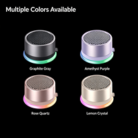 Speaker Mini Magnetik 5.0 3W Tahan Air Nirkabel TWS USB Isi Ulang Pemutar Audio ABS untuk Luar Ruangan dan Perangkat Seluler