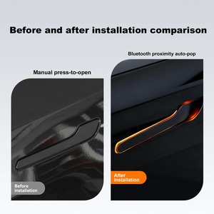 Poignée de porte électrique intelligente sans fil avec éclairage d'ambiance LED pour Tesla Model 3/Y/YL, accessoires de modification extérieure de voiture, étanches - Product Image 6