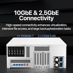 QNAP TS-h3087XU-RP-E2378-64G 30 4U Rackmount NAS สำหรับการจำลองเสมือนและการใช้งานแอปพลิเคชันระดับองค์กรที่ใช้ข้อมูลหนัก TS-h3087X - Product Image 2