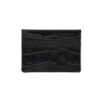 Porte-cartes de crédit en cuir d'alligator de luxe, porte-cartes en cuir de crocodile