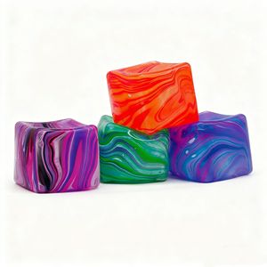 Maltose Marble Pattern Cube Squeeze Toy Slow Rebound Stress Relief <b>Vent</b> Toy - Product Image 3