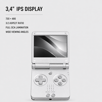 Console de jeu rétro portable ANBERNIC RG SP Clamshell avec écran IPS rabattable de 3,4 pouces, WiFi, BT4.2, lecteur de jeux rétro portable