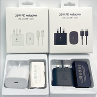 Chargeur de téléphone portable PD 25W Type C, chargeur mural pour Samsung Galaxy S25 S24 S23 S22 S20 Note 20, adaptateur de voyage, prise de chargeur