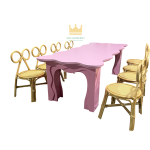 Sillas Infantiles de Ratán Hechas a Mano, Asientos para Fiestas de Cumpleaños y Eventos, Muebles Infantiles de Mimbre Natural, Proveedor con Ofertas Especiales - Product Image 6