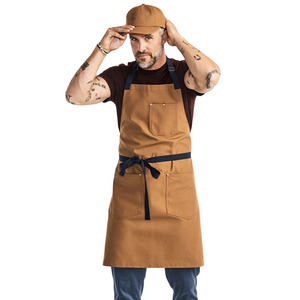 <span class=keywords><strong>Grembiule</strong></span> in cotone personalizzato utensili cameriere maschio cucina personalizzata barista catering tè al latte abiti da lavoro speciali - Product Image 3