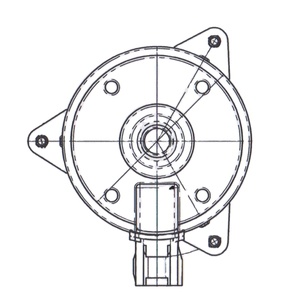 Moteur de ventilateur de radiateur pour système de climatisation automobile <span class=keywords><strong>SUZUKI</strong></span> SWIFT <span class=keywords><strong>RS413</strong></span>, 415 (Y08) OEM 168000-8310/13557A279/17120-80J00 - Product Image 3