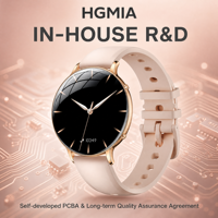 Montre connectée ultra-fine pour femmes M201, écran AMOLED de 1,32 pouce, suivi du cycle, fréquence cardiaque, oxygène sanguin, IP68, OEM, ODM, logo personnalisé