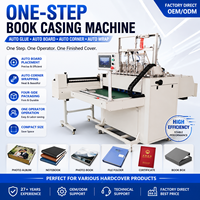 Machine automatique de reliure de livres en une seule étape, machine de fabrication de couvertures rigides pour albums photo, carnets et boîtes rigides