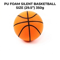 Ballon de basketball ODM en mousse PU taille 7 (29,5 po) léger, silencieux, haute élasticité, doux et silencieux pour l'entraînement en intérieur