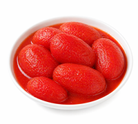 Tomates pelées de qualité supérieure, légumes frais en conserve, tomates en conserve en boîte avec eau salée, conservées