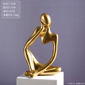 Mini Abstract Character Ornaments Creative Art Deco Style Resin Crafts for Home Decor Foyer Living Room Model - Product Image 6