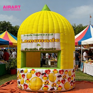 Stand gonflable en forme de citron pour les événements de carnaval et de festivals - Product Image 2