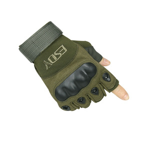 Guantes deportivos DF701 E301 ESDY para exteriores, trabajo, ciclismo, fitness, color verde oliva, medio dedo, antideslizantes, para entrenamiento. - Product Image 3