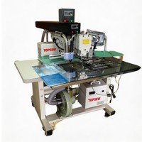 Máquina de Coser Industrial TS-3020-LS, Estación Automática para Coser Bolsillos en Camisas, Pantalones y Chaquetas, Línea de Producción