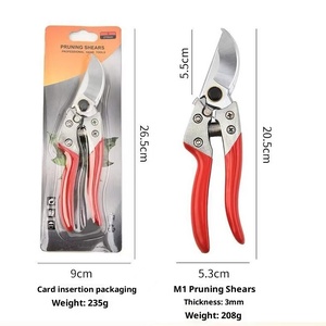 Sécatrices professionnelles orange de précision pour jardinage, élagage d'arbres et coupe de branches, cisailles bypass, sécateurs manuels - Product Image 3