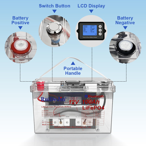 แบตเตอรี่ Lifepo4 8000 รอบการใช้งาน 12V  ขนาด 12V 50Ah 100Ah 150Ah 200Ah 300Ah พร้อมระบบ BMS สำหรับพลังงานแสงอาทิตย์ แบตเตอรี่ลิเธียมไอออน - Product Image 2
