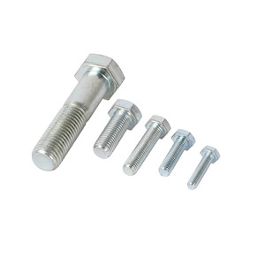 OEM ODM Acero al carbono UNC UNF HDG ZINC NEGRO ASTM 1/4 1/2 2 pulgadas a193 a325 A490 pernos hexagonales de media rosca completa - Product Image 4