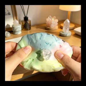 Therapeutic Clear Squeeze Sphere Slow <b>Rebound</b> Crispy Handmade Toy Pocket Relief Office Attention Travel Helper - Product Image 3
