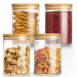 <span class=keywords><strong>Barattoli</strong></span> in <span class=keywords><strong>Vetro</strong></span> di Medie Dimensioni da 450ml (15oz) per Cereali, Pasta, Farina, Zucchero, Contenitori per Dispensa <span class=keywords><strong>con</strong></span> Coperchi Ermetici - Product Image 2