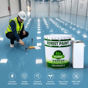 Peinture époxy antistatique liquide résistante à l'huile pour sols, auto-nivelante et avec agent de durcissement, de la marque China <span class=keywords><strong>FOREST</strong></span> Professional Paints Factory - Product Image 1