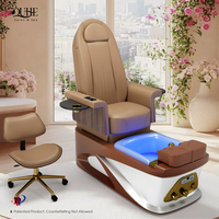 Mobilier de salon de manucure, style moderne, fauteuil de pédicure, fauteuil de spa pour ongles avec massage, bassin en fibre de verre, fauteuils de pédicure de luxe